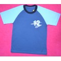 Синяя футболка для мальчика AV-STYLE с принтом "Цифра"