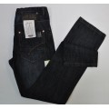 Черные прямые высветленные джинсы для мальчика KIABI