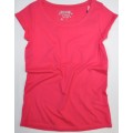 Розовая футболка с коротким рукавом  для девочки KIABI